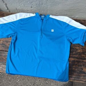Blue & White MEC Mens Cycle Shirt - LG
